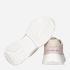 Buty sportowe dziecięce dla dziewczynki Calvin Klein Jeans Low Cut Lace-Up Sneaker V3A9-80809-1461B027 35 Beżowy/Różowy (8052578519653) - obraz 5