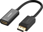 Адаптер Ugreen MM137 DP to HDMI Female Converter Black 4Kх2K@60Hz Black (UGR-70694)