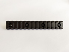 Планка Пикатинни КРУК CRC 9017 Armor Black на 13 слотов с креплением M-Lok - изображение 3