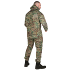 Костюм мужской демисезонный влаго-ветрозащитный SoftShell куртка с капюшоном и штаны с 6 карманами Мультикам S Kali AI050 полевой для активного отдыха - изображение 2