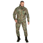 Костюм мужской демисезонный влаго-ветрозащитный SoftShell куртка с капюшоном и штаны с 6 карманами Мультикам S Kali AI050 полевой для активного отдыха - изображение 3