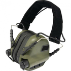 Активні навушники Earmor М31 + кріплення на шолом OPS Core чебурашка Оливковий (Kali) 900891 AI136 - зображення 2