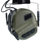 Активні навушники Earmor М31 + кріплення на шолом OPS Core чебурашка Оливковий (Kali) 900891 AI136 - зображення 7