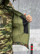 Мужской демисезонный полевой комплект Softshell 4 в 1 куртка штаны кофта из флиса бейсболка Мультикам L (Kali) AI023 защита от ветра и дождя - изображение 6