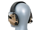 Активні складні навушники Earmor М31 з кріпленням на шолом OPS Core чебурашка Койот Kali 900890 AI135 для активного приглушення динамічних звуків - зображення 5