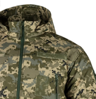 Мужская зимняя теплосохраняющая куртка SoftShell Max-Heat ММ-14 с капюшоном Пиксель ВСУ M (Kali) AI059 - изображение 5
