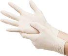 Перчатки смотровые латексные текстурированные, нестерильные Medicom SafeTouch неопудренные 6.4 г 50 пар № XL (1123-E) - изображение 2