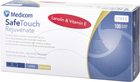 Рукавички оглядові латексні нестерильні Medicom SafeTouch Rejuvenate з ланоліном та вітаміном Е неопудрені 50 пар № XS (1163/XS) - зображення 1