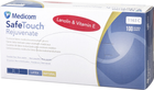 Рукавички оглядові латексні нестерильні Medicom SafeTouch Rejuvenate з ланоліном та вітаміном Е неопудрені 50 пар № S (1163/S) - зображення 1