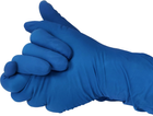 Перчатки медицинские повышенного риска латексные текстурированные, нестерильные Medicom SafeTouch Megapower High risk неопудренные синие 25 пар № S (1101-B) - изображение 3