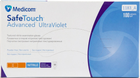 Перчатки смотровые нитриловые нестерильные, текстурированные Medicom SafeTouch Advanced Violet неопудренные 3.4 г фиолетовые 50 пар № L (1183/L) - изображение 1