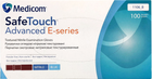 Рукавички оглядові нітрилові нестерильні Medicom SafeTouch E-series неопудрені 2.8 г блакитні 50 пар № XL (1106/XL) - зображення 1