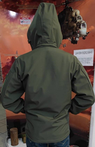 Куртка тактическая Soft Shell водонепроницаемая флис хаки 46 - изображение 3