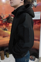 Куртка тактична Soft Shell водовідштовхуюча фліс з капюшоном 56 - зображення 3