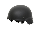 Страйкбольный шлем MICH 2000 версия "light" – BLACK [8FIELDS] (для страйкбола) - изображение 1
