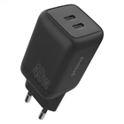 Блок питания Быстрая зарядка СЗУ Proove Silicone Power 40W (Type-C + Type-C) black