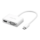 Адаптер переходник Ugreen USB Type-C to HDMI VGA White (YM1062)