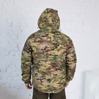 Куртка зимняя Мультикам софтшелл с подкладкой Omni-Heat, мужская утепленная камуфляжная куртка 48 - изображение 4