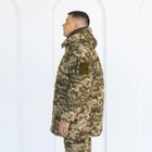 Бушлат камуфляжный зимний Пиксель, мужская тактическая зимняя куртка Горка пиксель с утяжкой 54 - изображение 3
