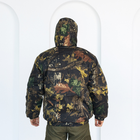 Бушлат камуфляжный зимний темный Клен на флисе и синтепоне, мужская зимняя куртка на резинке 48 - изображение 4