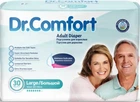 Подгузники для взрослых Dr Comfort Large 100-150 см 30 шт 30 шт