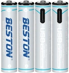 Акумулятор Beston AAA USB Type-C 1.5 V 400 mAh Li-ion (3AC-18) 4 шт. (AA620272)