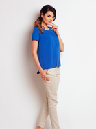 Блузка жіноча Awama A138 S Синя (5902360515154) - зображення 4