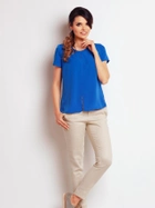 Bluzka damska z krótkim rękawem Awama A138 XL Niebieska (5902360515185) - obraz 3
