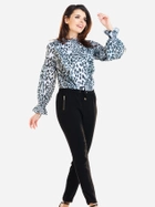 Bluzka damska Awama A259 XL Czarno-biała (5902360535558) - obraz 4