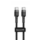 Кабель Baseus Cafule Type-C to Type-C PD 2.0 60W (1m) gray/black