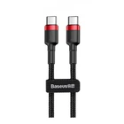 Кабель Baseus Cafule Type-C to Type-C PD 2.0 60W (2m) red/black