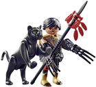 Набір фігурок Playmobil Special Plus Warrior With Panther Building (4008789708786) - зображення 2