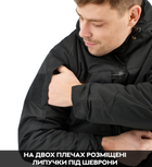Зимняя тактическая куртка Eagle с подкладкой Omni-Heat и силиконовым утеплителем Black XL - изображение 6