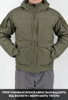 Зимова тактична куртка Eagle з підкладкою Omni-Heat та силіконовим утеплювачем Olive Green 3XL - зображення 9