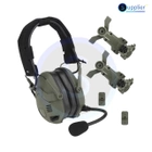 Тактичні активні навушники WoSport HD-16 з шумозаглушенням, + кріпл. чебурашки, на голову і шолом, блютуз - зображення 1