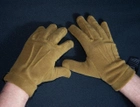 Перчатки Кіраса мужские флисовые 9 розмер плотность 320 грм/м кв койот 417 - изображение 1