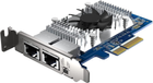 Мережева карта QNAP Dual-port RJ45 10GbE PCIe Gen3 x4 (QXG-10G2T-X710) - зображення 3