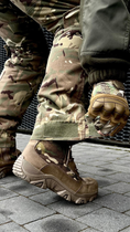 Штаны тактические мультикам зимние с наколенниками, военные штаны утепленные на синтепоне зимние multicam ЗСУ 58 - изображение 6