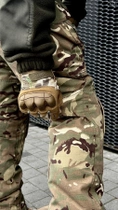 Штаны тактические мультикам зимние с наколенниками, военные штаны утепленные на синтепоне зимние multicam ЗСУ 54 - изображение 5