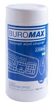 Серветки для чищення оргтехніки, поверхонь та офісних меблів, JOBMAX, вологі, 100 шт. в пласт.тубі (BM.0803)