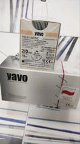 Нитка хірургічна розсмоктувальна стерильна YAVO Poland PGLA LACTIC Поліфіламентна USP 2/0 75 см RS 26 мм 1/2 кола (5901748099187) - зображення 2