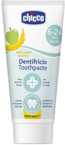 Pasta do zębów Chicco Toothpaste z fluorem 1000 ppm o smaku jabłkowo-bananowym 6-24 m 50 ml (8003670918707) - obraz 1