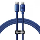 Кабель Baseus Crystal Shine Series Fast Charging Type-C to Type-C 100W (1.2m) blue