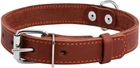 Ошейник Collar одинарный (ширина 25 мм, длина 38-50 см) Коричневый (02196Collar)