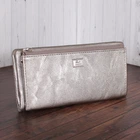Кошелек Y-7767A-silvery-grey Серебристо-серый