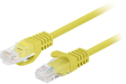 Патч-корд Lanberg UTP Cat 6 1 м Yellow (5901969435962) - зображення 1