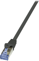 Patchcord LogiLink Cat 6a/7 S/FTP 0.5 m Black (4052792032383)