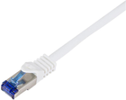 Patchcord LogiLink Cat 6a S/FTP Ultraflex 7.5 m White (4052792055702) - obraz 1