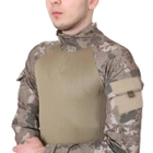 Сорочка чоловіча тактична з довгим рукавом, футболка військова камуфляжна для армії ЗСУ, Хакі XL - зображення 3