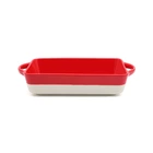 Форма для запікання МВМ MY HOME Біло-червона 300х185х60 мм (KP-44 L WHITE/RED)
